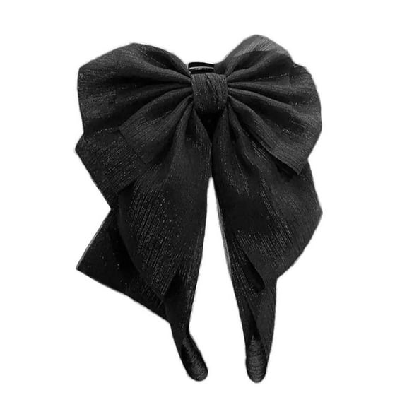 Large Hair Bows for Women Big Bow Clip Girl Scarf French Barrette