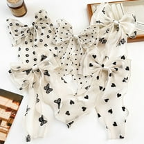 Large Hair Bows for Women, Big Bow Clips for Girls French Barrette Bowknot with Long Tail for Women