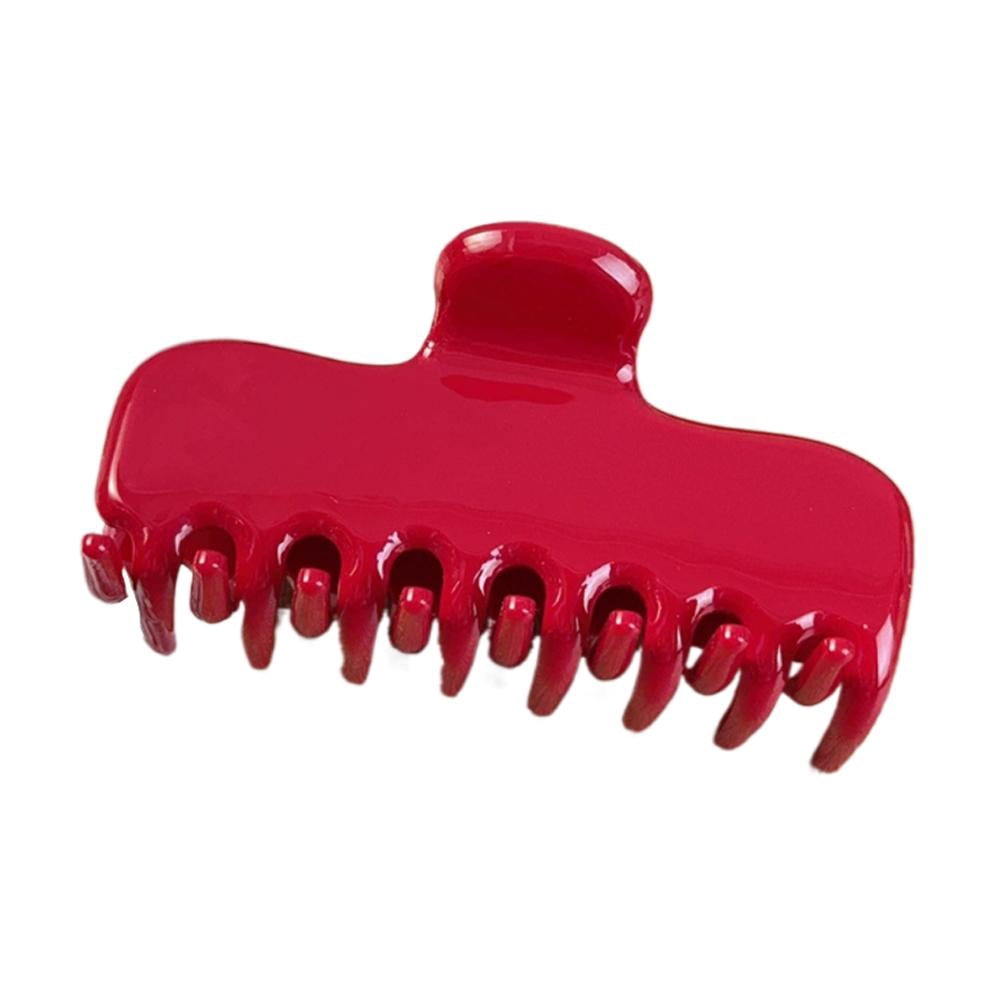Large Acetate Hair Claw Clip, 3.8 Inch Square Jelly Jaw Clip for Thin Thick FidesAmor Large Acetate Hair Clips Set, 3.8 Inch Jelly  main image 4