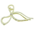 thumbnail image 1 of Large Hair Claw Clips for Women Girls Handmade Sparkling Bling Pearl Metal Golden Strong Holding Hair Clip for Thin or Thick Hair, 1 of 4