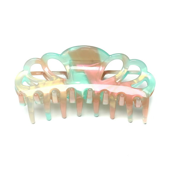 QinGoo Large Hair Claw Clip for Women Non-Slip Strong Hold Thick Long Hair Accessory, 1 Count, 3.94 Inch, Green