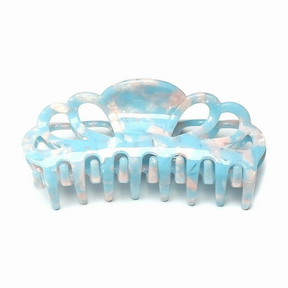 QinGoo Large Hair Claw Clip for Women Non-Slip Strong Hold Thick Long Hair Accessory, 1 Count, 3.94 Inch, Blue