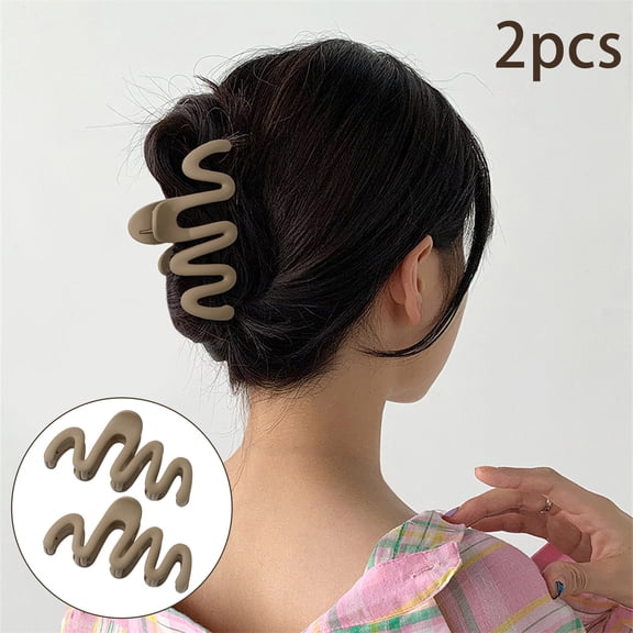 2PCS Large Hair Clip Disc Hair Clip for Women - Elegant Accessories for Stylish Hairdos 2PCS