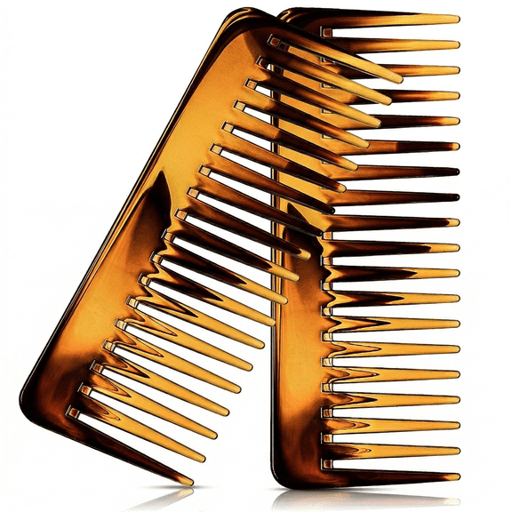 Large Hair Detangling Comb Wide Tooth Comb for Curly Hair Wet Dry Hair, No Handle Detangler Comb Styling Shampoo Comb