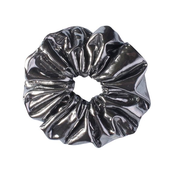 Large Hair Women's Hair Accessories Hair Tie Leather And Fabric Hair Scrunchie Hair Holder for Party Occasion