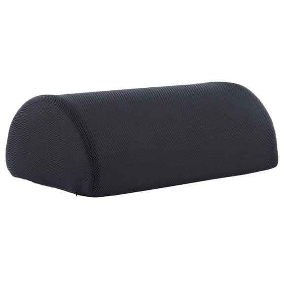 Large Half Moon Bolster Pillow for Legs, Knees, Lower Back and Head, Lumbar Support Pillow for Bed, Sleeping for Ankle and Foot Comfort, Black