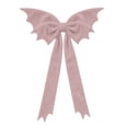 thumbnail image 1 of Large Gothic Bat Giant Bow Halloween Hanging Ornament Indoor Party Christmas Tree Topper Decorations(1Pcs), 1 of 5