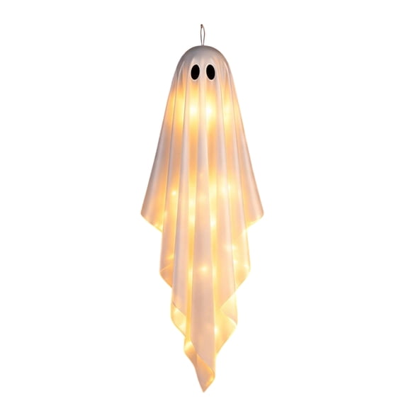 Large Halloween Hanging Ghost with LED Lights Remote Control 70.8 inch Scary Spooky Outdoor Indoor Yard Party Haunted House Prop Decoration
