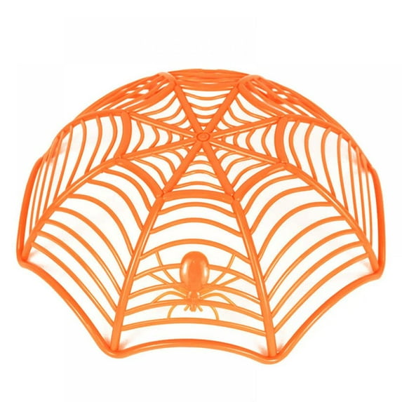 Large Halloween Spider Web Plastic Baskets Bowls, Trick or Treat Hand Grabbing Candy Holder Bowls for Halloween Themed , Classroom and Spooky Night ,Party Supplies Decoration