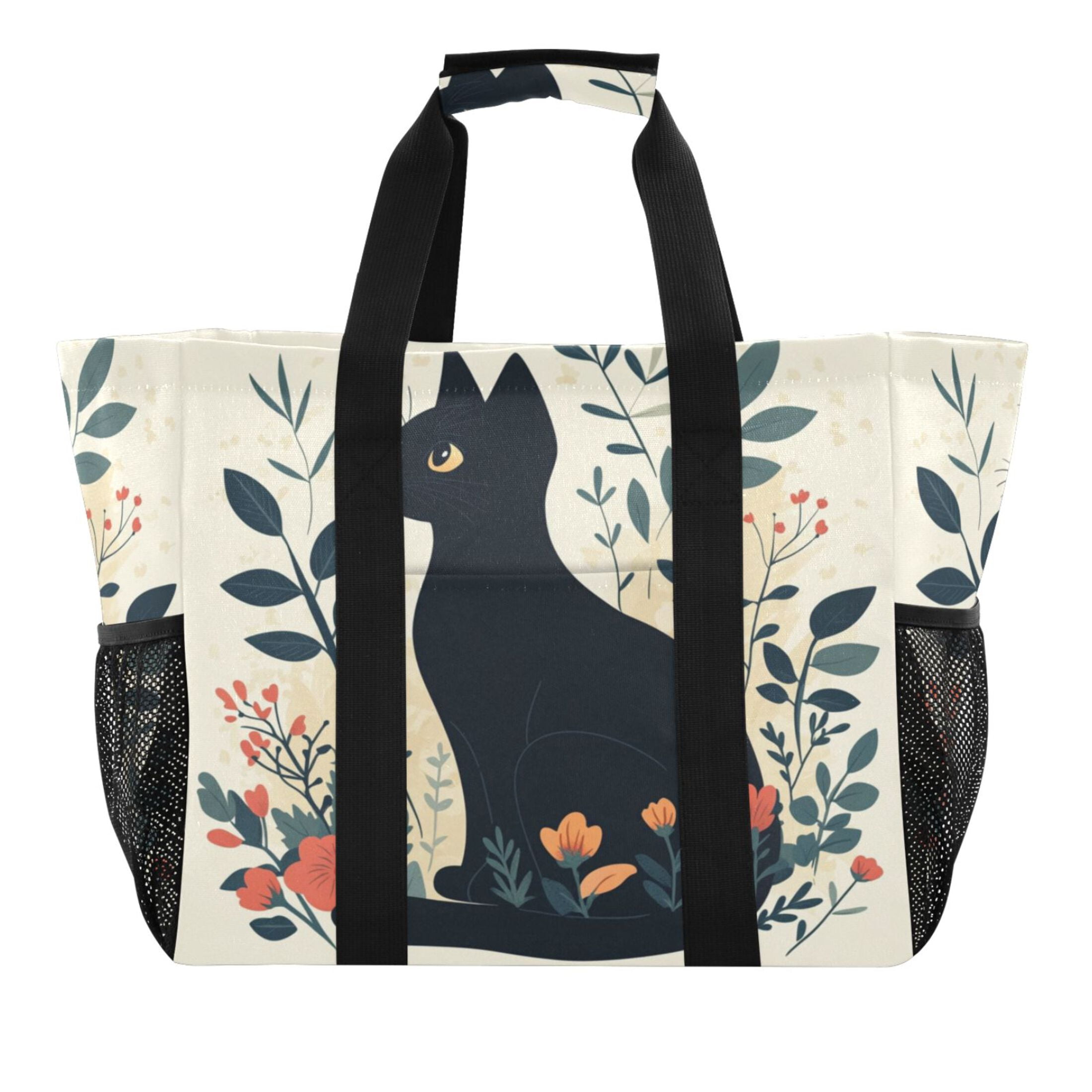 Large Hand-Held Storage Bag Kitchen Reusable Grocery Bags, Travel Tote ...