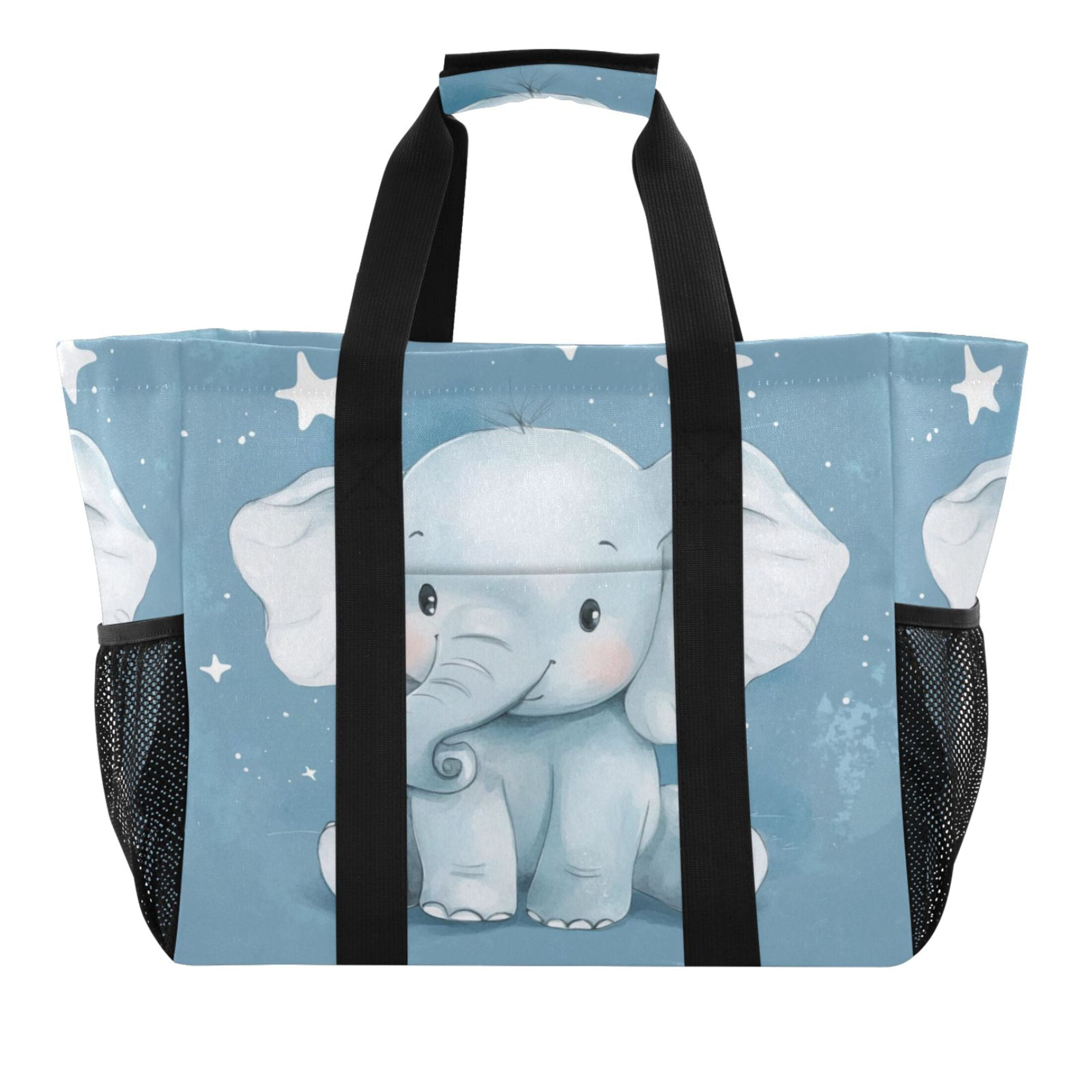 Large Hand-Held Storage Bag Kitchen Reusable Grocery Bags, Travel Tote ...