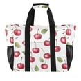 thumbnail image 1 of Large Hand-Held Storage Bag Kitchen Reusable Grocery Bags， Travel Tote Bags， Waterproof Tote，Laundry Bag，Beach Bag， Pool Bag Lovely Red Cherry, 1 of 8