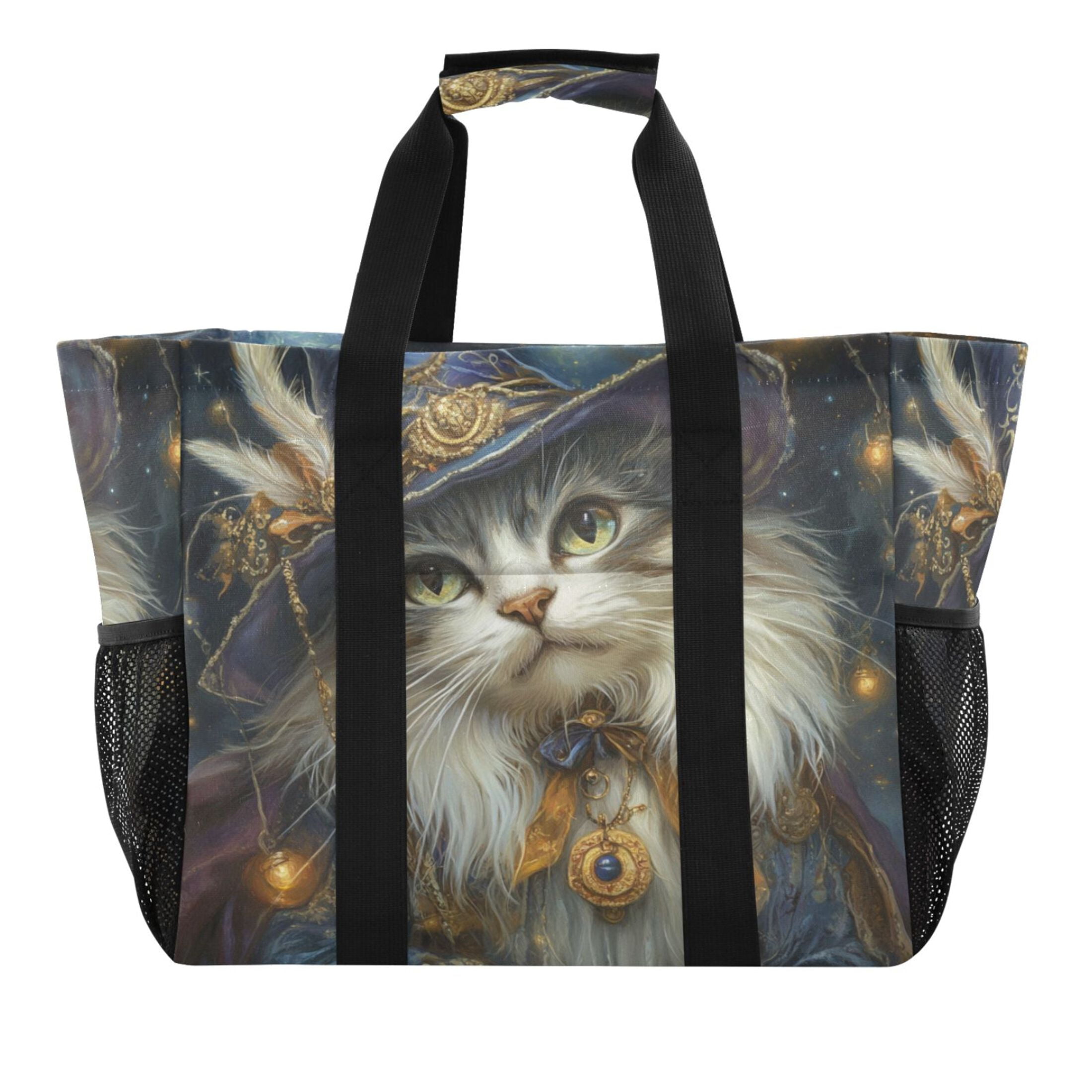 Large Hand-Held Storage Bag Kitchen Reusable Grocery Bags, Travel Tote ...