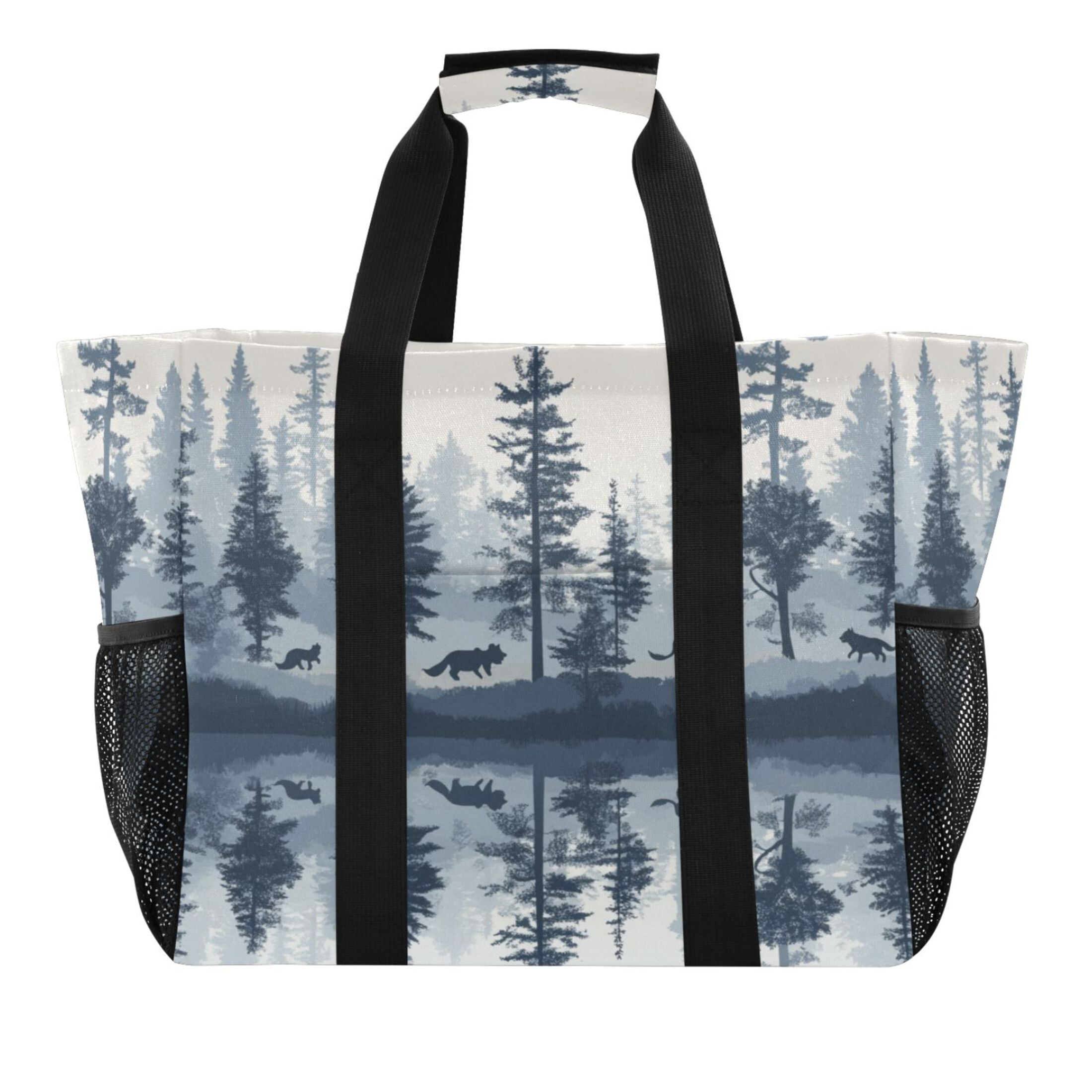 Large Hand-Held Storage Bag Kitchen Reusable Grocery Bags, Travel Tote ...