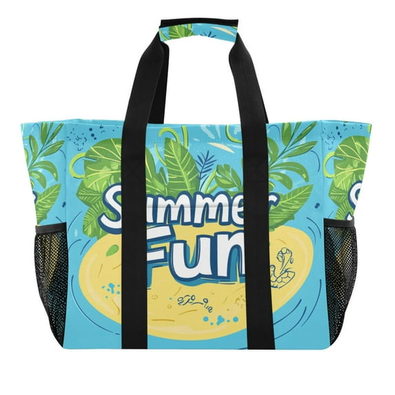 Large Hand-Held Storage Bag Kitchen Reusable Grocery Bags, Travel Tote Bags, Waterproof Tote,Laundry Bag,Beach Bag, Pool Bag Summer Fun