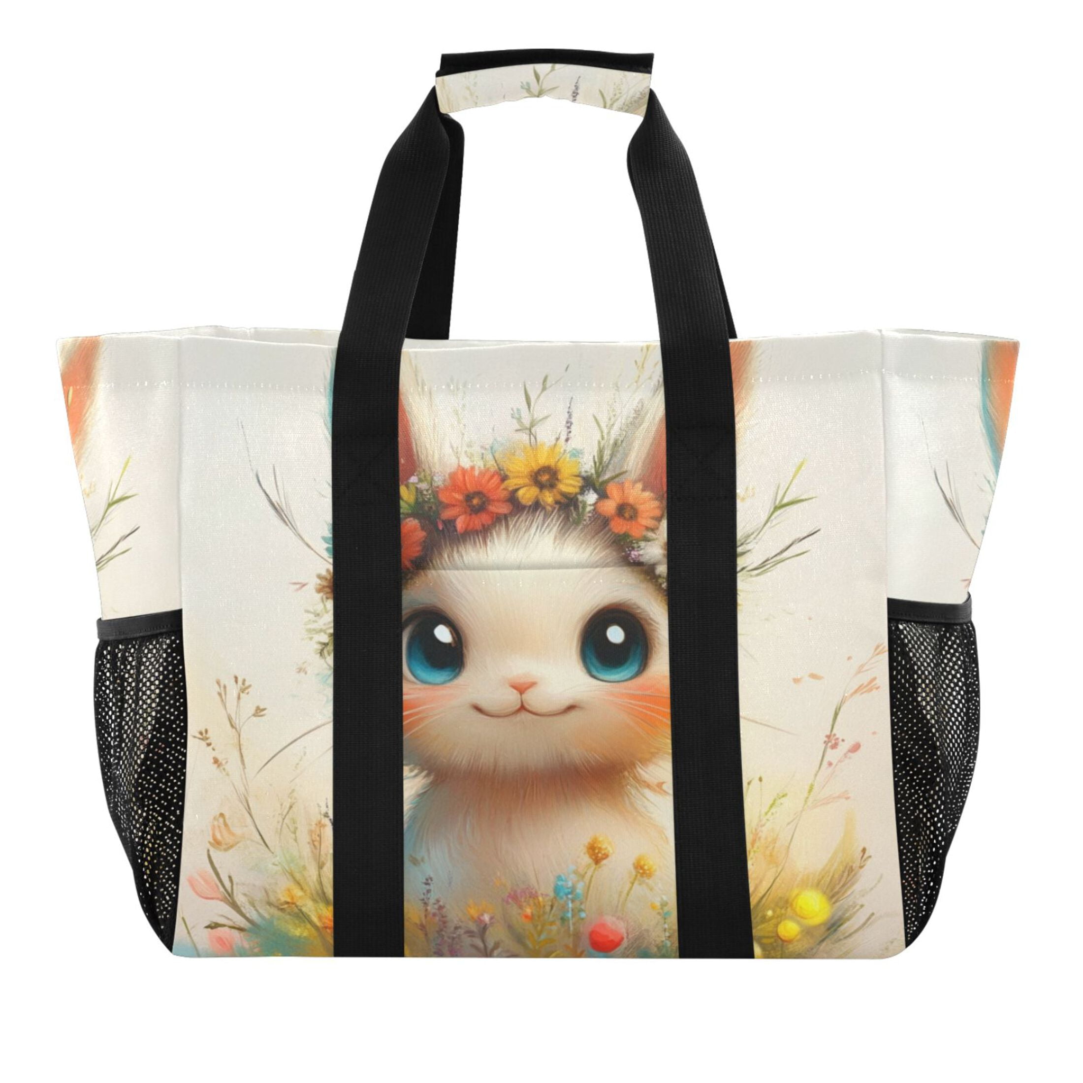 Large Hand-Held Storage Bag Kitchen Reusable Grocery Bags, Travel Tote ...