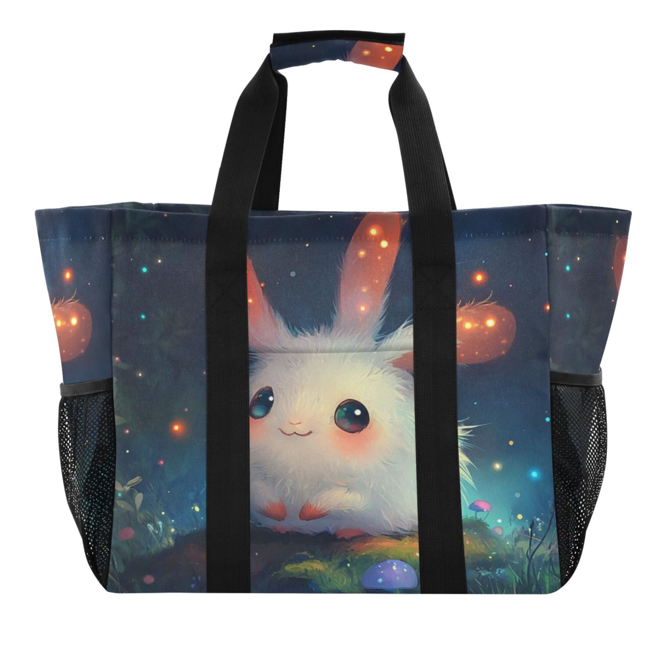 Large Hand-Held Storage Bag Kitchen Reusable Grocery Bags, Travel Tote ...