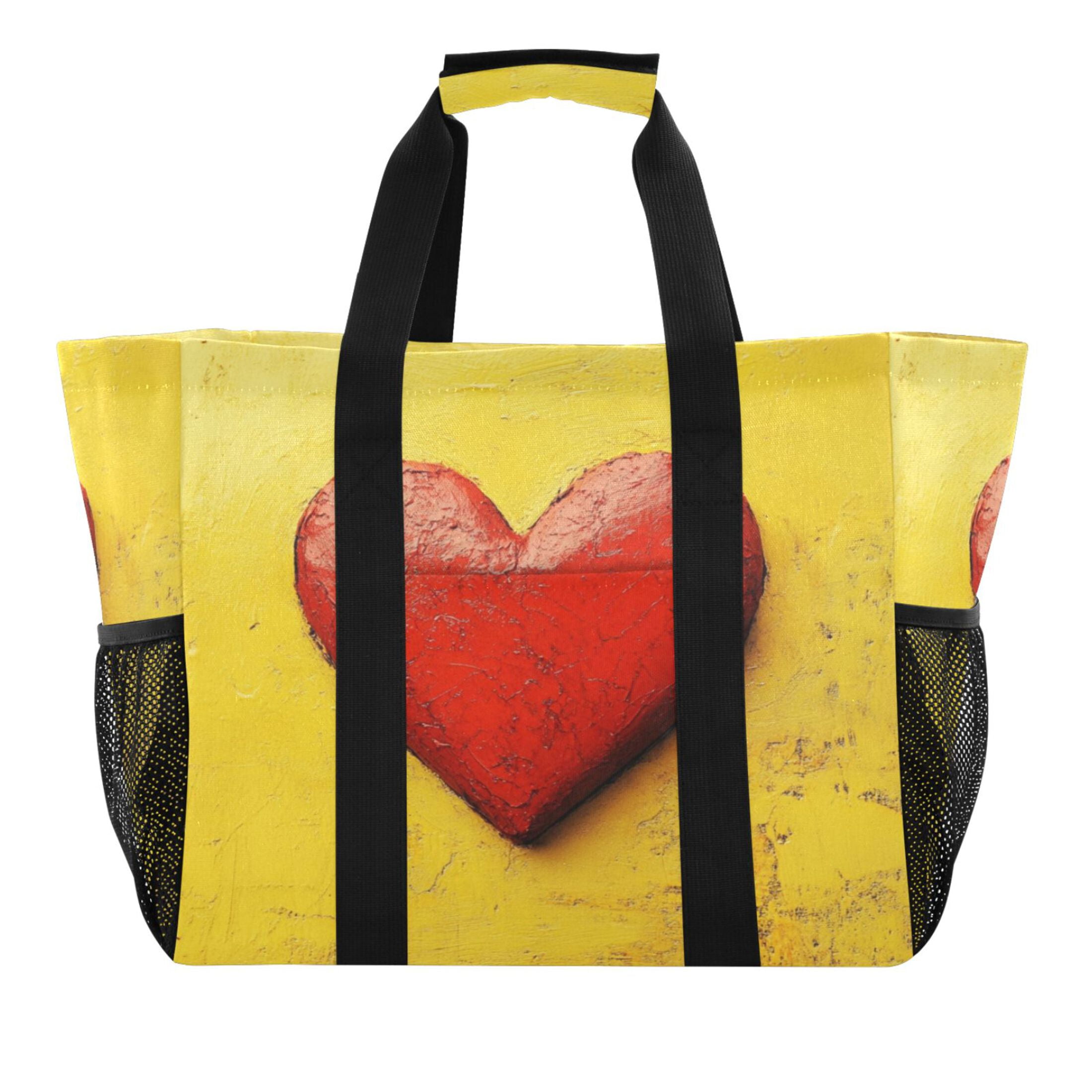 Large Hand-Held Storage Bag Kitchen Reusable Grocery Bags, Travel Tote ...