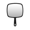 thumbnail image 1 of Large Hand Mirror, Salon Barber Hairdressing Handheld Mirror with Handle (Square Black 10.3"x7.4"), 1 of 5