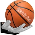 thumbnail image 1 of Hold My Ball Basketball Holders – White Large Hand Wall Mount Displays for Ball Storage & Memorabilia - Ball Storage rack for Basketball, Soccer or Volleyballs, 1 of 7