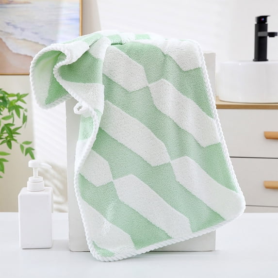 Large Hand Towels, Towels Fleece Polyester Fiber Enlarged And Thickened Soft Absorbent Bathroom Bathing Towels