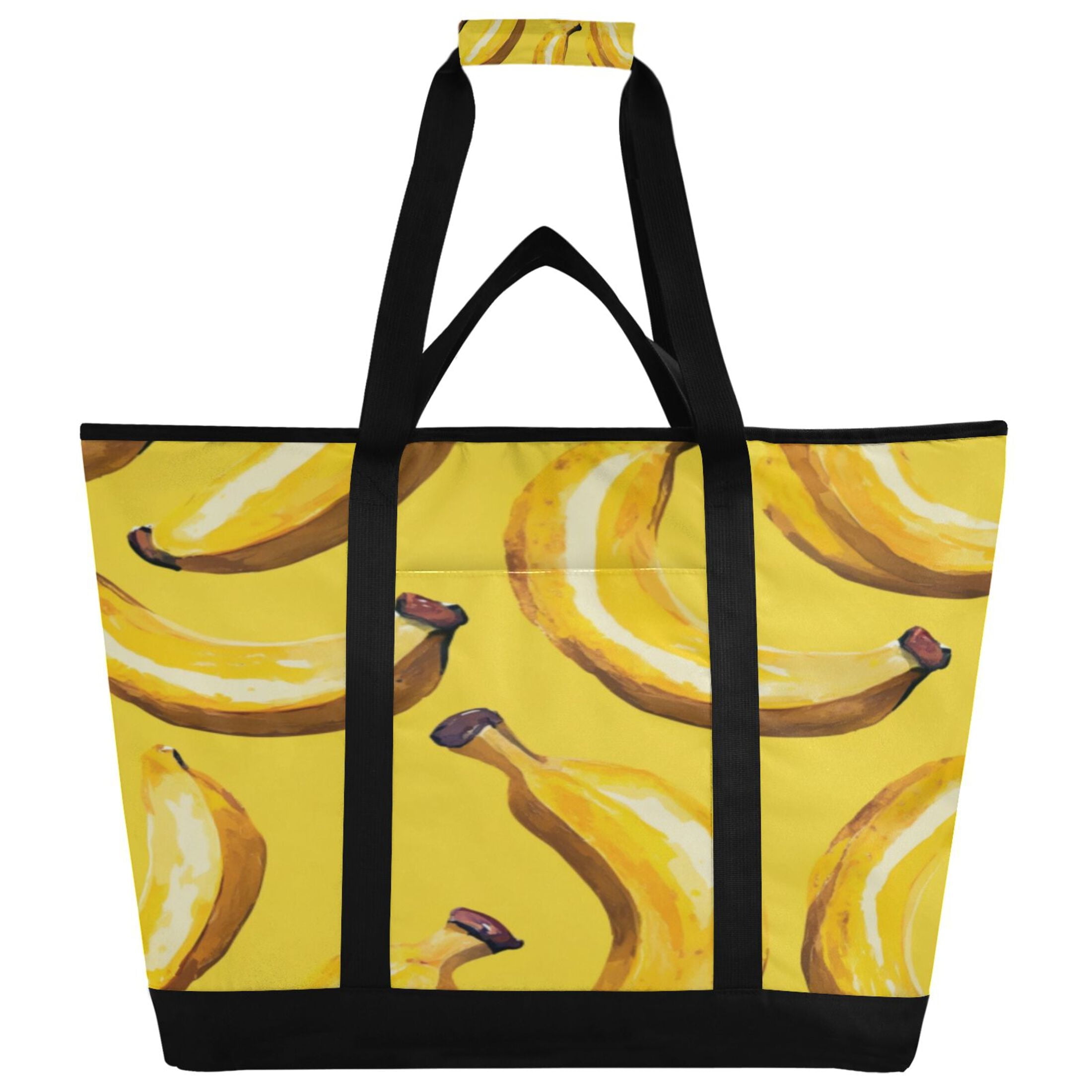 Large Hand-held Ice Pack Picnic Bag Insulation and Refrigeration Suitable for Shopping Picnics and Camping Big Yellow Banana