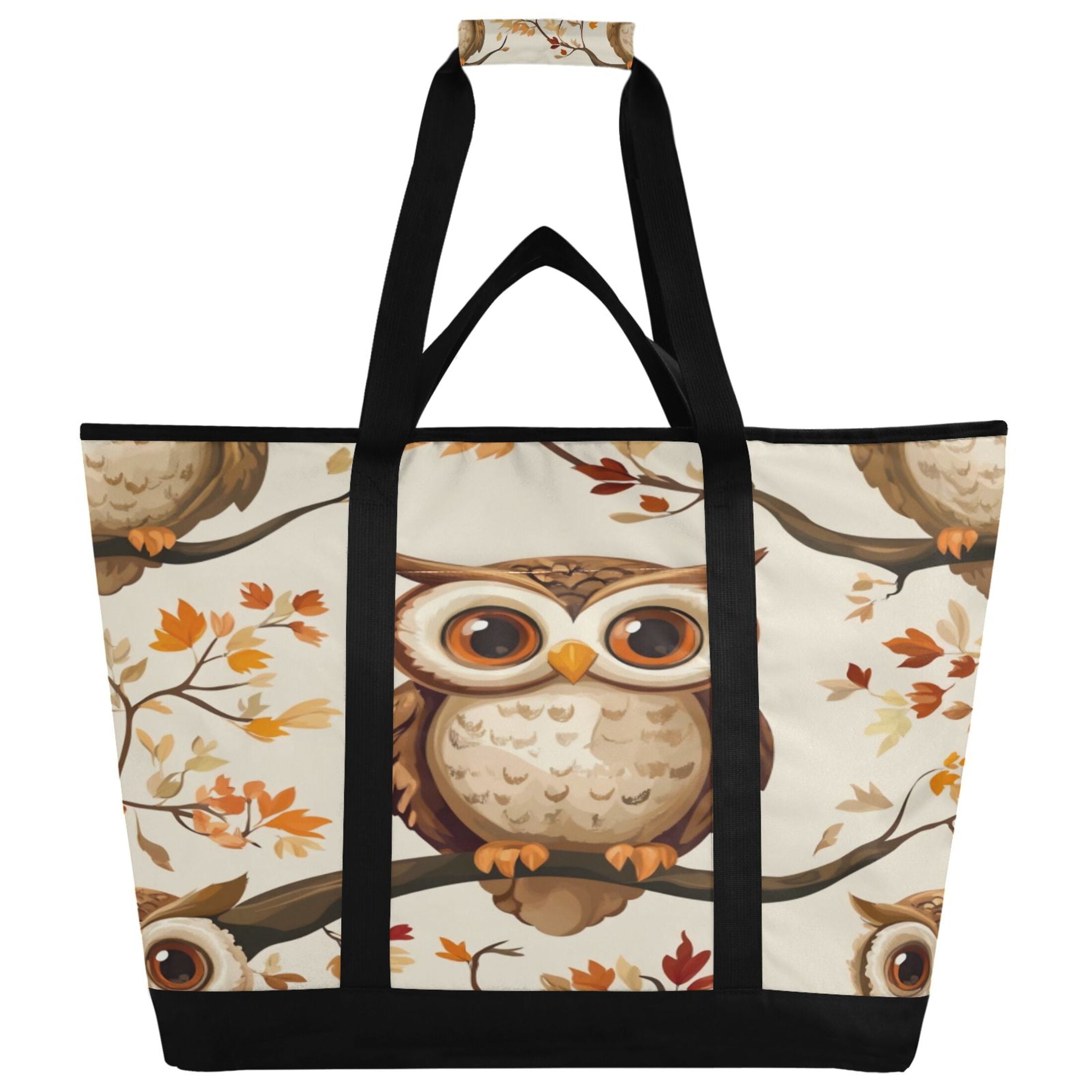 Large Hand-held Ice Pack Picnic Bag Insulation and Refrigeration Suitable for Shopping Picnics and Camping Big-eyed Owl