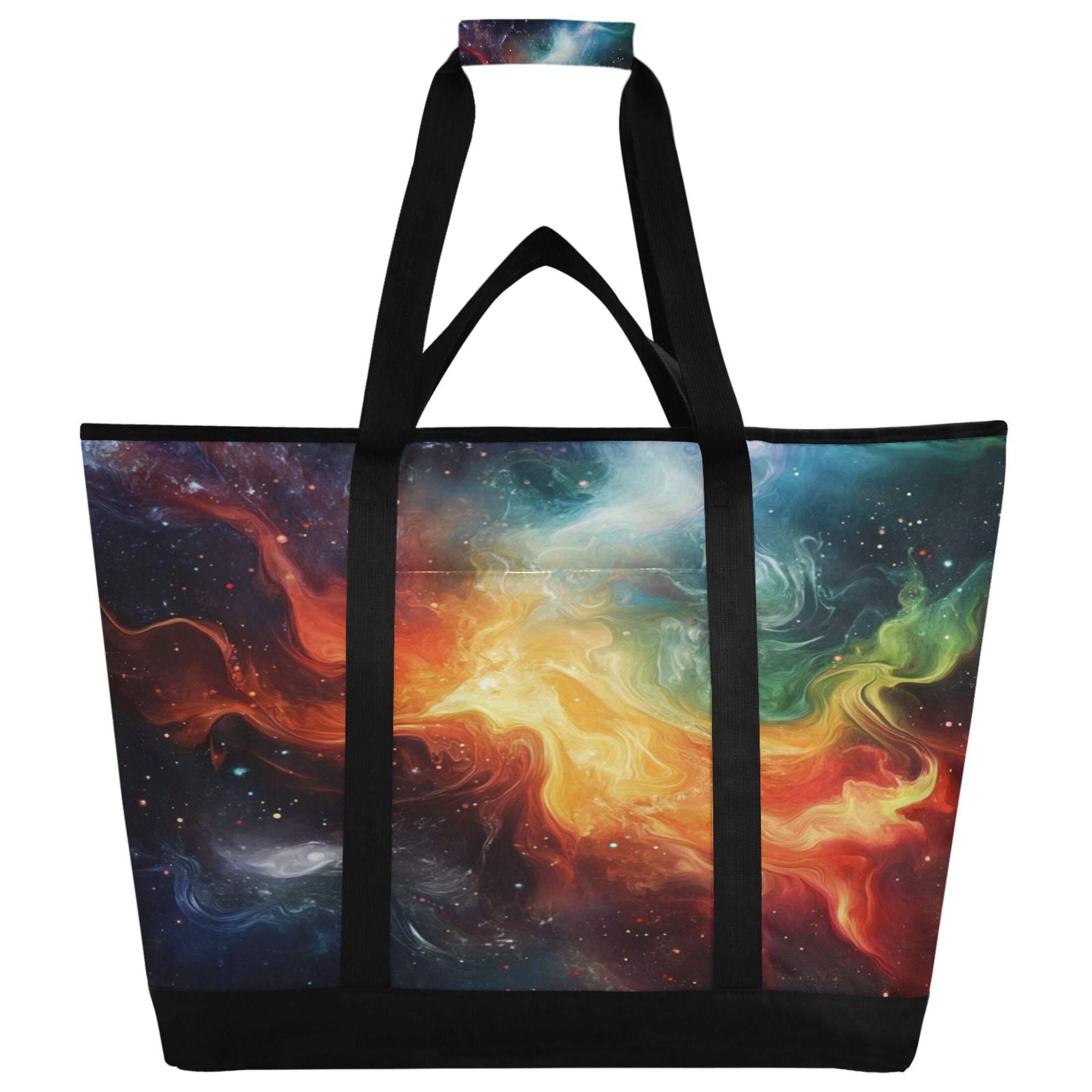 Large Hand-held Ice Pack Picnic Bag Insulation and Refrigeration Suitable for Shopping Picnics and Camping Color Universe