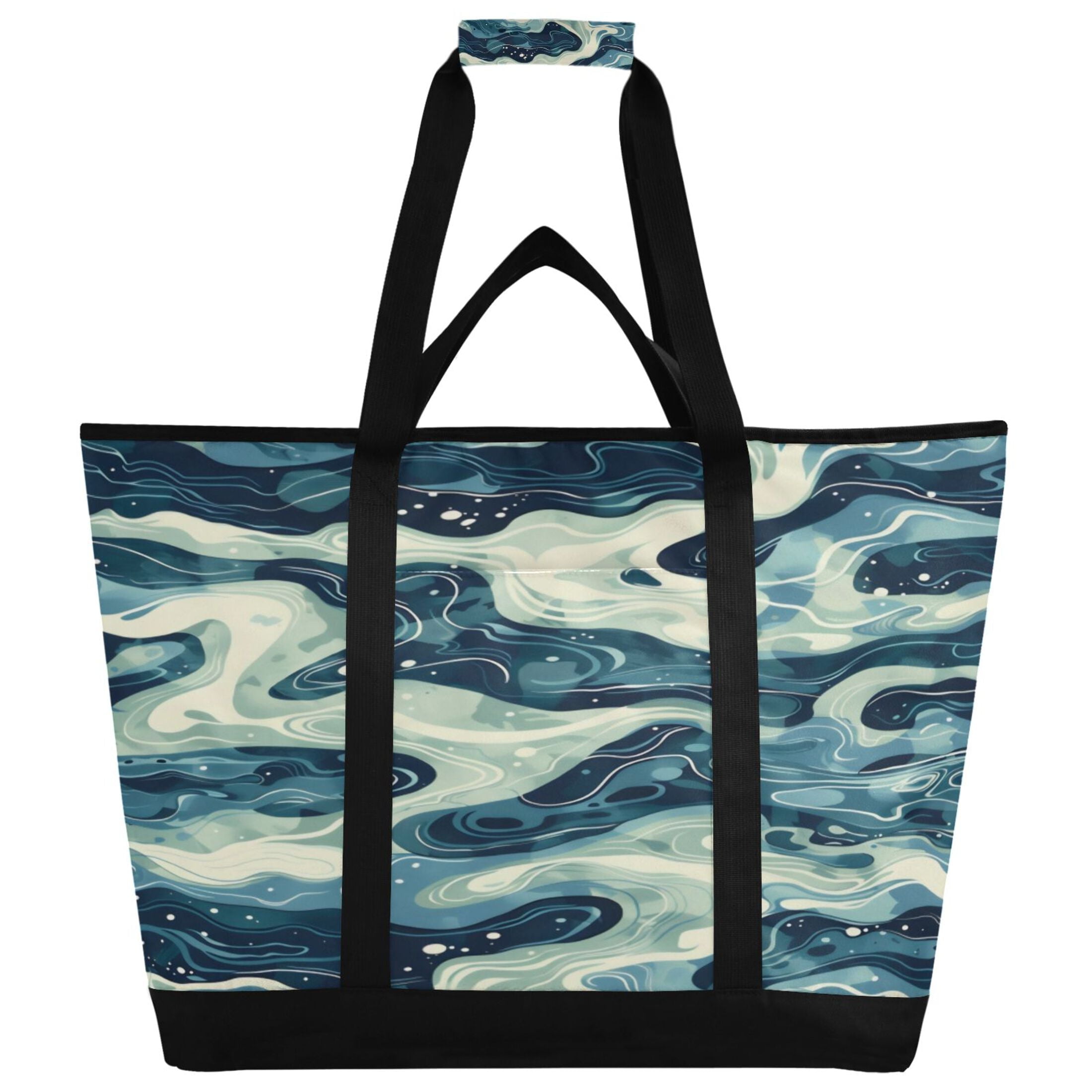 Large Hand-held Ice Pack Picnic Bag Insulation and Refrigeration Suitable for Shopping Picnics and Camping Green River