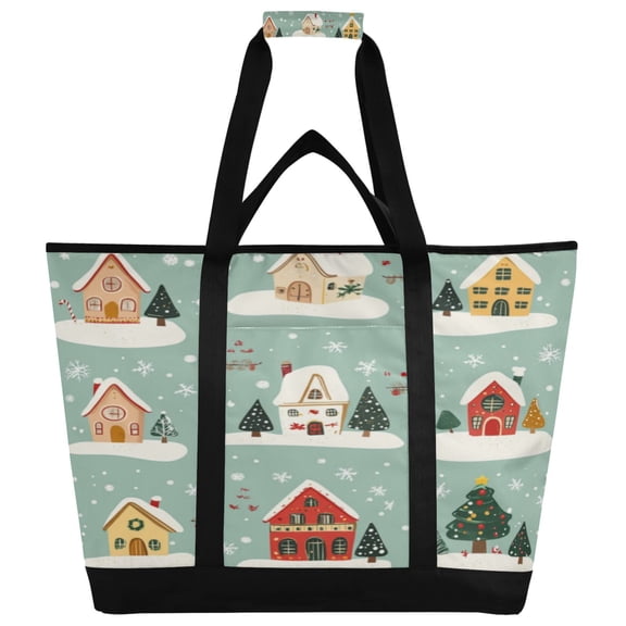 Large Hand-held Ice Pack Picnic Bag Insulation and Refrigeration Suitable for Shopping Picnics and Camping Nice Little House