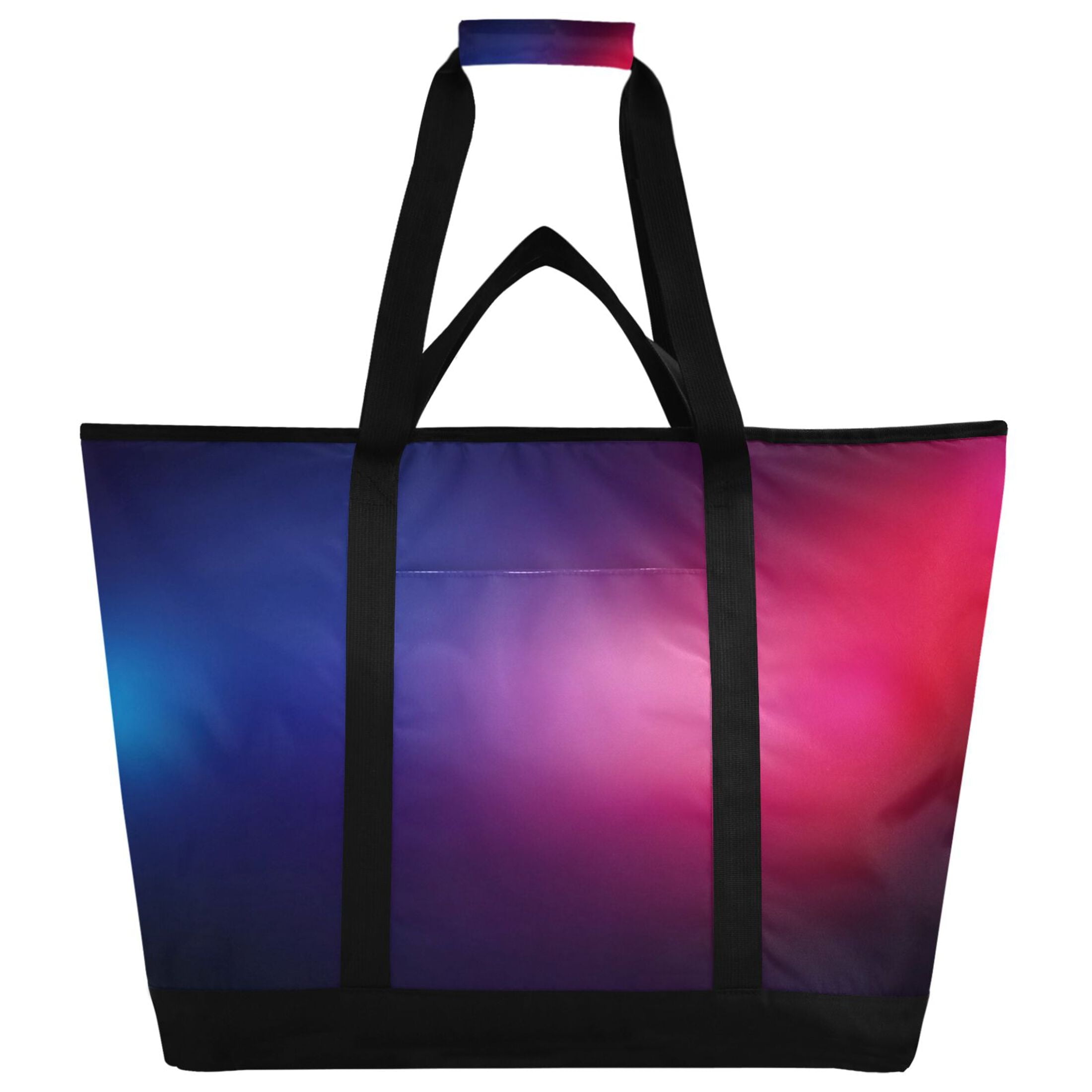 Large Hand-held Ice Pack Picnic Bag Insulation and Refrigeration Suitable for Shopping Picnics and Camping Red Blue Light