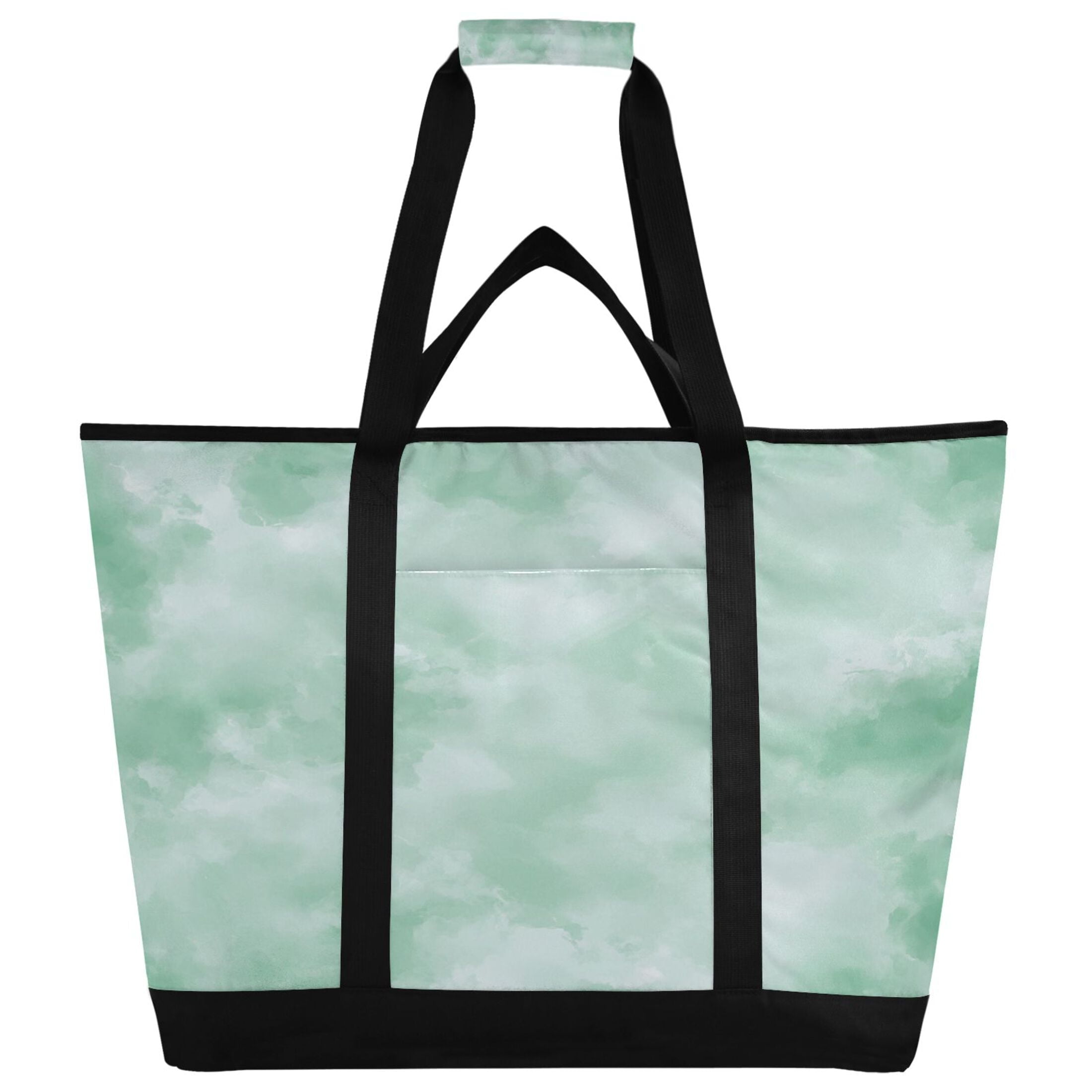 Large Hand-held Ice Pack Picnic Bag Insulation and Refrigeration Suitable for Shopping Picnics and Camping Super Cool Green