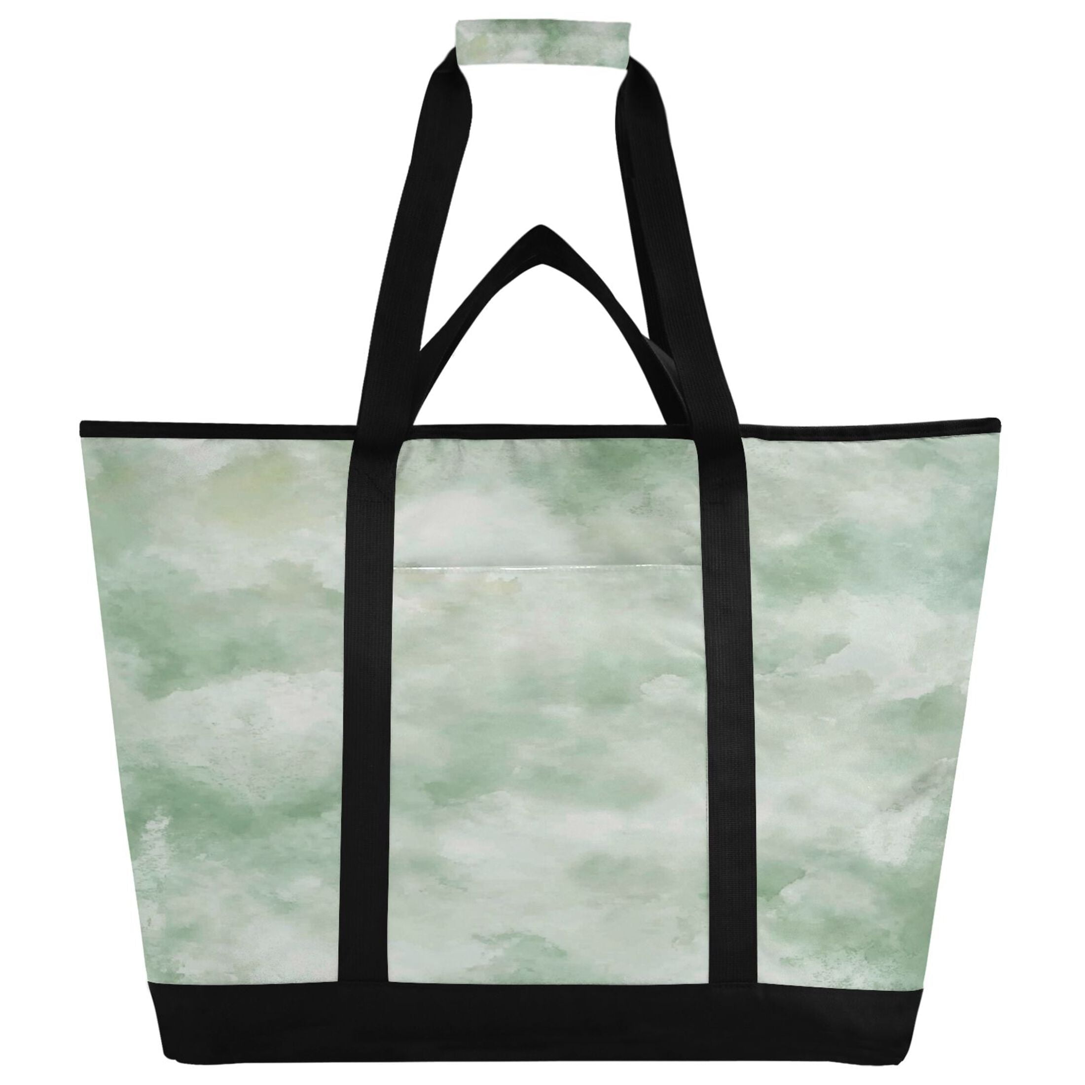 Large Hand-held Ice Pack Picnic Bag Insulation and Refrigeration Suitable for Shopping Picnics and Camping Super Cool Light Green