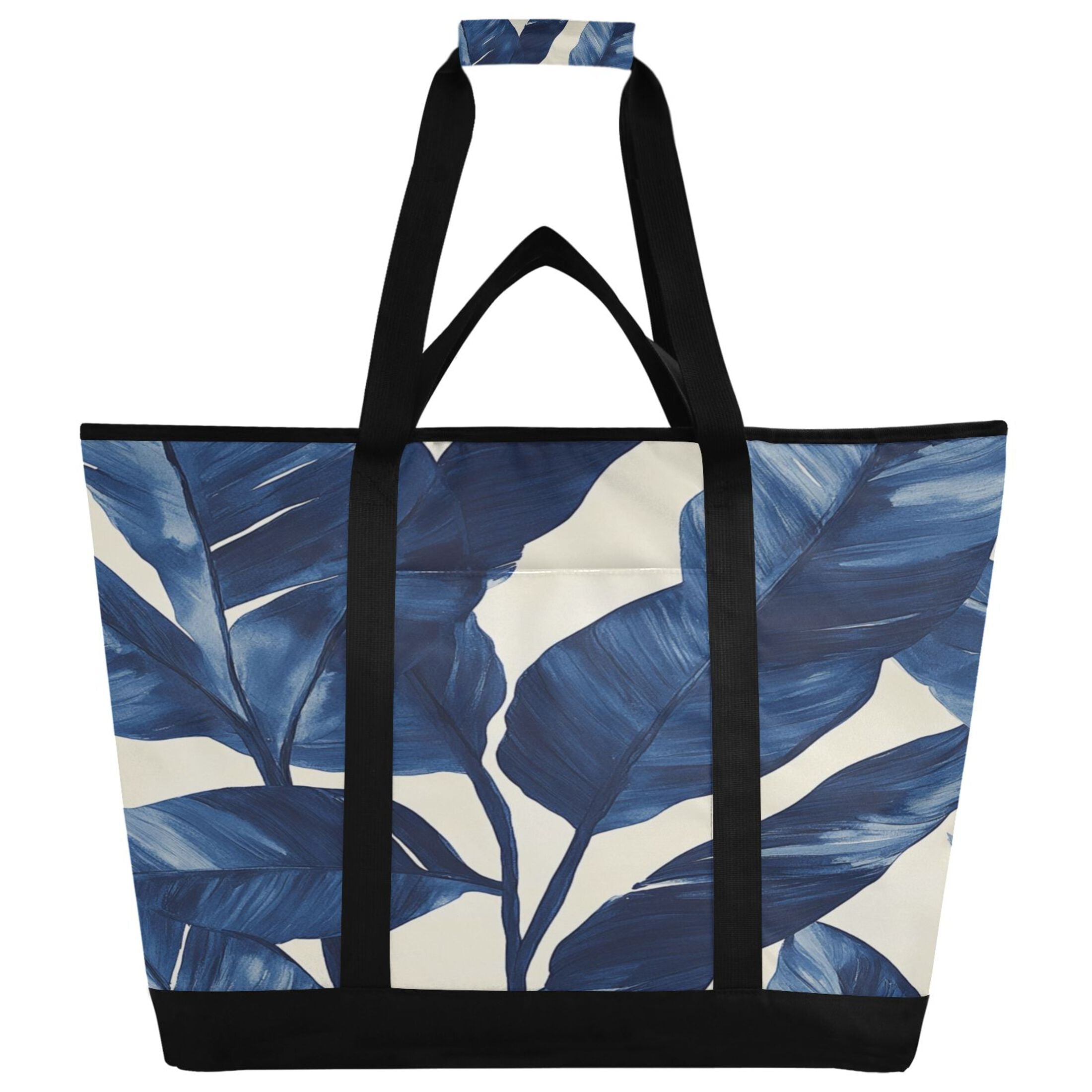 Large Hand-held Ice Pack Picnic Bag Insulation and Refrigeration Suitable for Shopping Picnics and Camping Super Cute Leaves