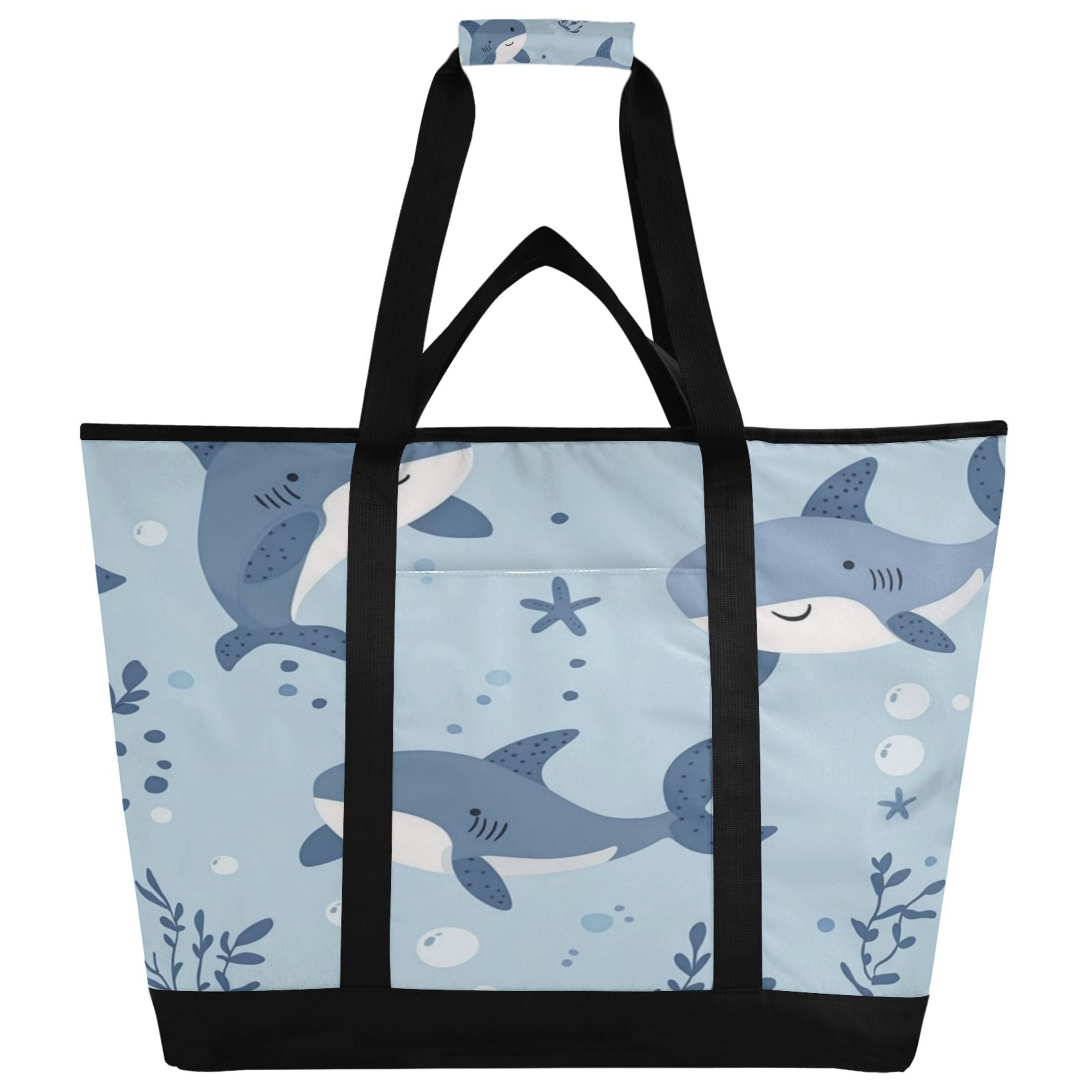 Large Hand-held Ice Pack Picnic Bag Insulation and Refrigeration Suitable for Shopping Picnics and Camping Super Cute Little Fish