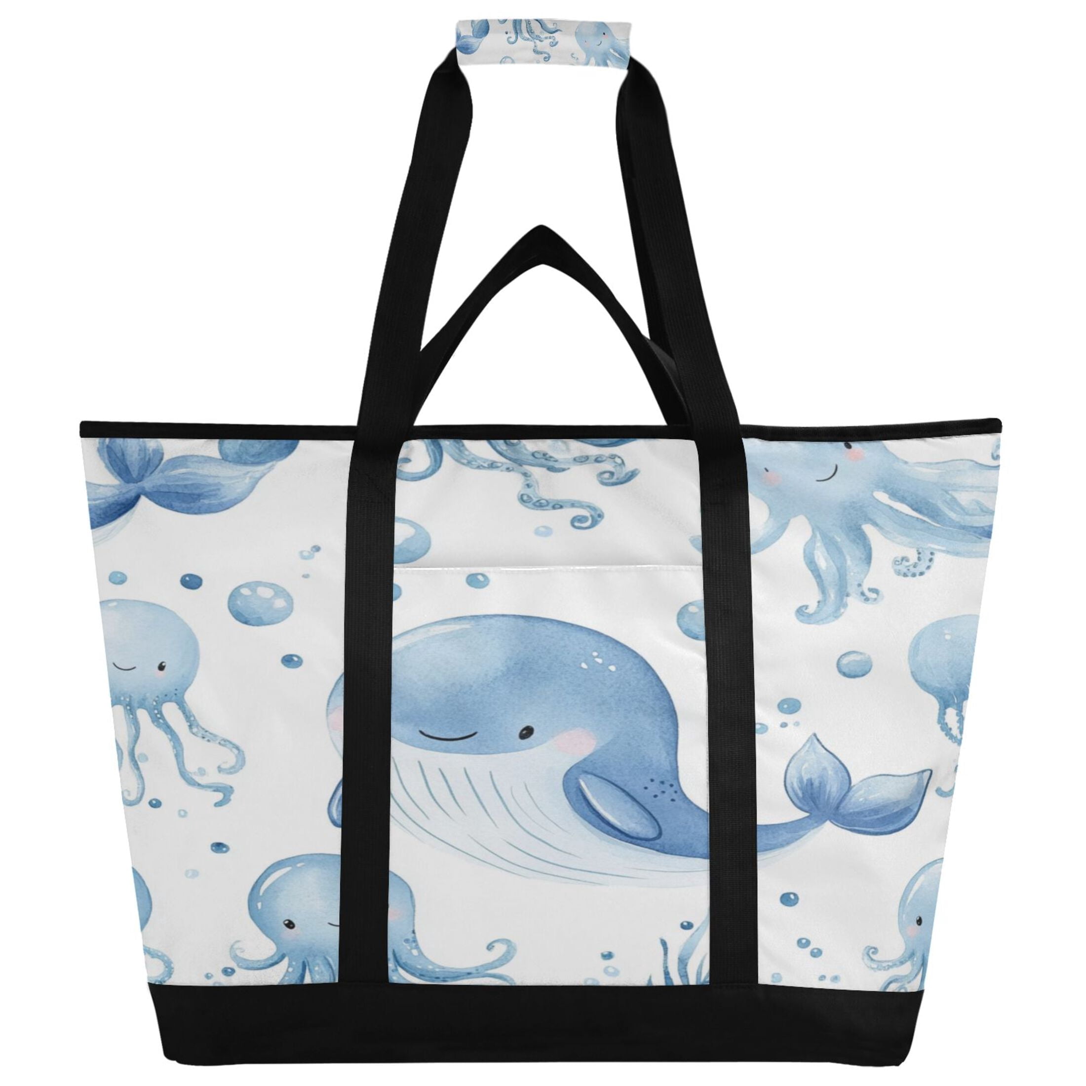 Large Hand-held Ice Pack Picnic Bag Insulation and Refrigeration Suitable for Shopping Picnics and Camping Super Cute Little Whale