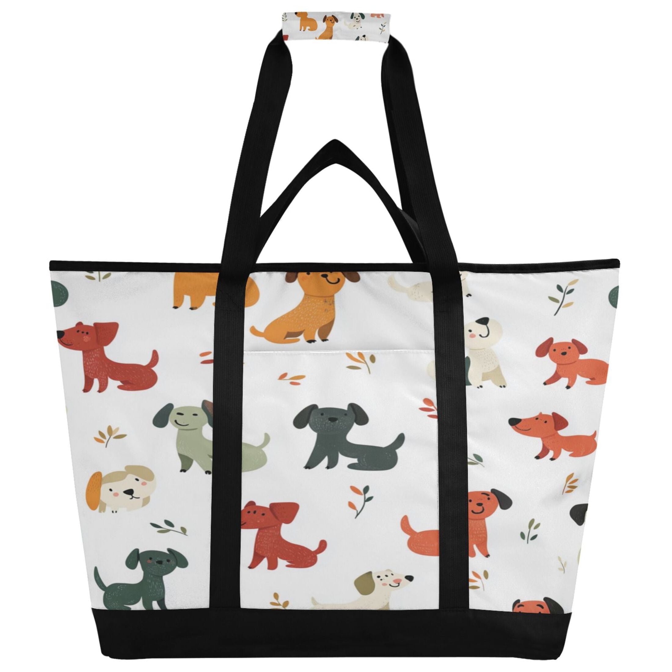 Large Hand-held Ice Pack Picnic Bag Insulation and Refrigeration Suitable for Shopping Picnics and Camping Super Cute Puppy