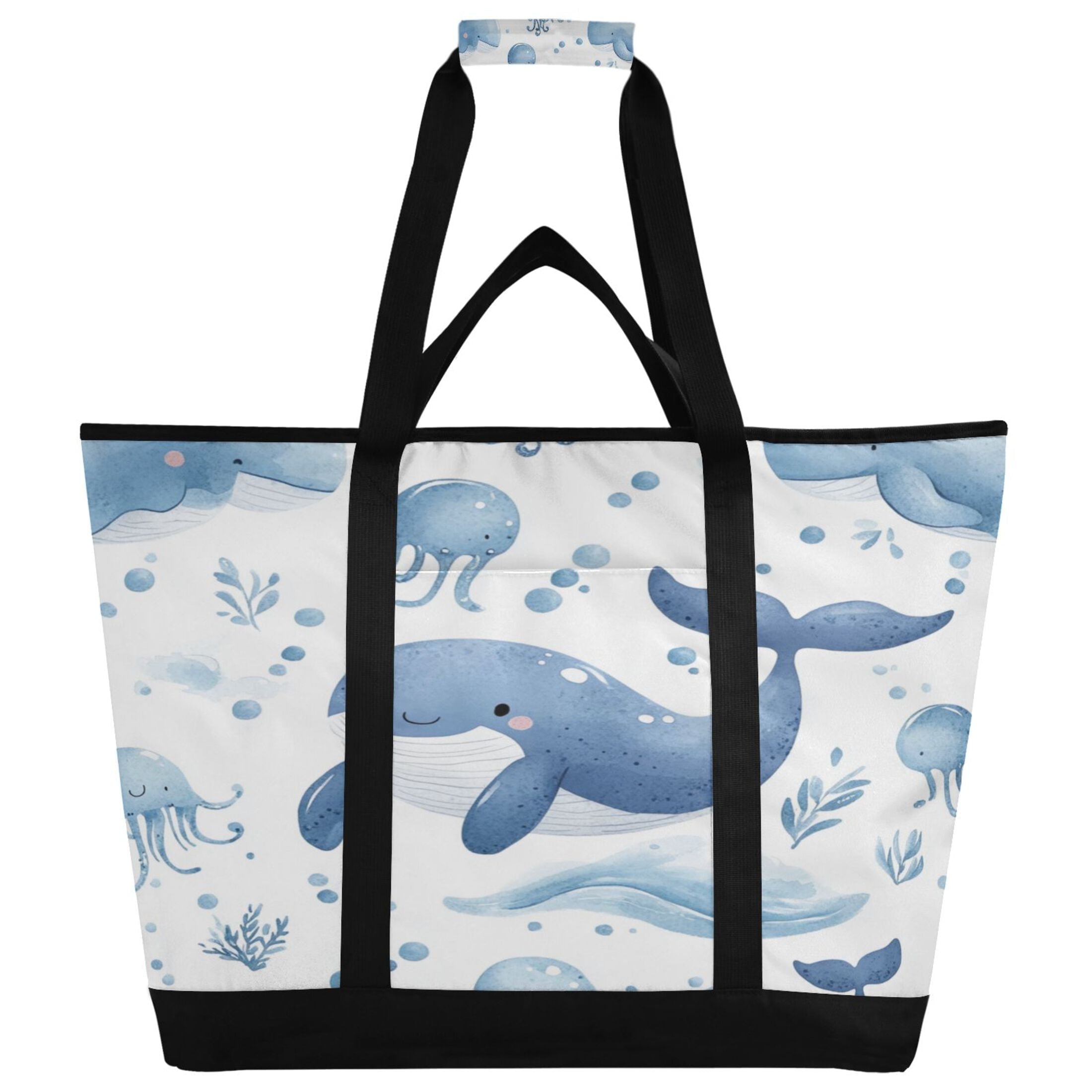 Large Hand-held Ice Pack Picnic Bag Insulation and Refrigeration Suitable for Shopping Picnics and Camping Super Cute Whale