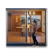 Large Hands Free Mesh Screen Net Door Magic Curtain with Heavy Duty Magnets Full Frame Velcro Mesh Curtain fit up to 72" x 80" Inchs Door