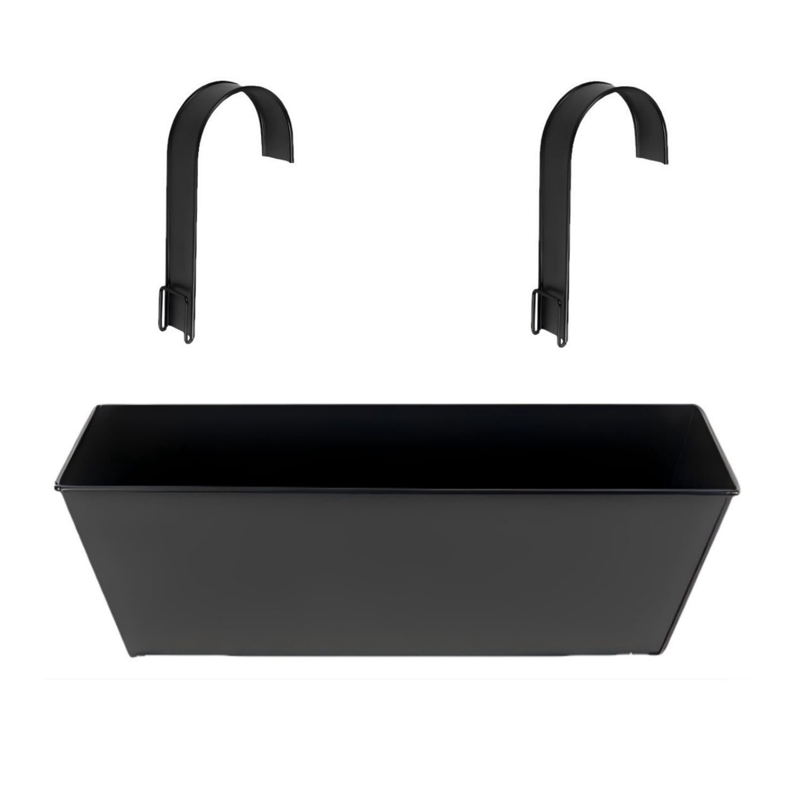 Large Hanging Flower Pots for Railing Or Fence 16.5" Railing Planter Box for Any Balcony, Porch or Deck Countryside Style Window Planter Boxes Are to Herbs & Flowers for Garden