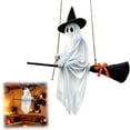 thumbnail image 1 of Large Hanging Flying Halloween Decor, Floating Witch Ornament Outdoor Indoor Decoration Prop, Halloween Yard Decor for Porch Tree Doorway Party, 1 of 8
