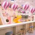 thumbnail image 1 of Large Hanging Hot Air Balloon Decorations, Set Of Paper Lanterns For Ceiling Displays At Birthday Parties, Wedding Receptions, And Christmas Festive Decor, 1 of 6