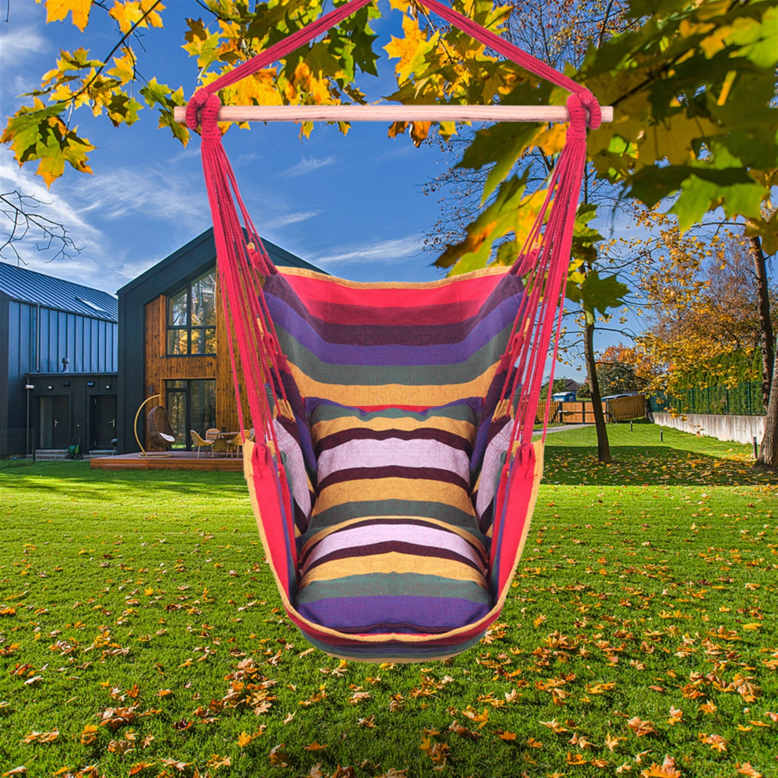 Large Hanging Rope Hammock Chair Swing, Hammock Chair Swing Seat for