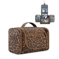 thumbnail image 1 of WANDF Large Hanging Toiletry Bag for Women Travel Cosmetic Makeup Organizer Water-Resistant Shower Bathroom Bag for Ladies(Brown leopard Print), 1 of 10