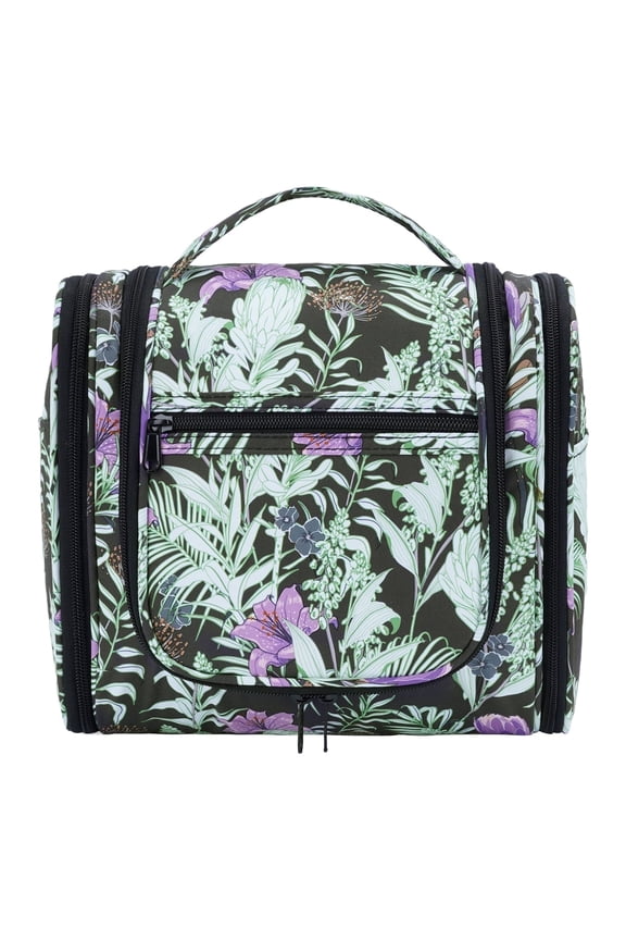 Large Hanging Toiletry Bag with Hook Makeup Cosmetic Organizer with Multiple Compartments Foldable for Men Women Travel Essentials