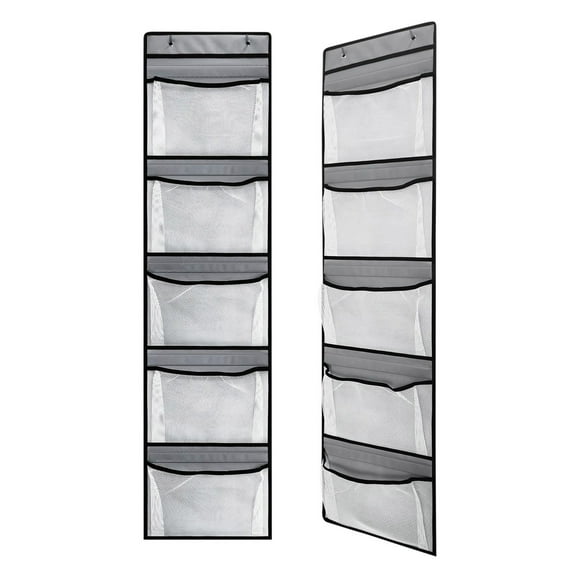 Large Hanging Underwear Organizer with 5 Pockets and Lining Board, Non-Woven Fabric Storage Bag, Space-Saving Closet Solution for Bedroom or Bathroom, 32.5 x 130cm