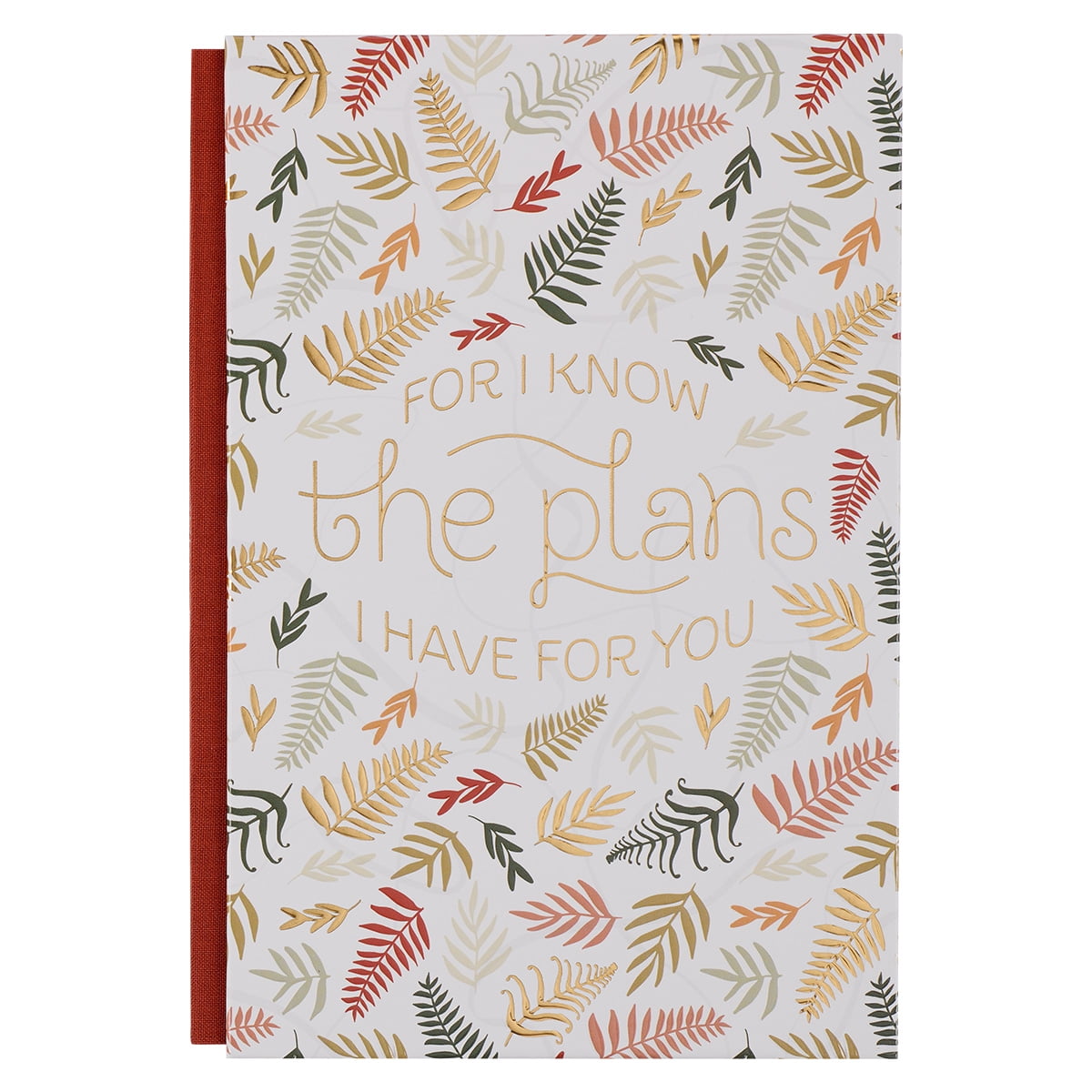 Large Hardcover Journal for I Know the Plans, Quarter Bound, Linen