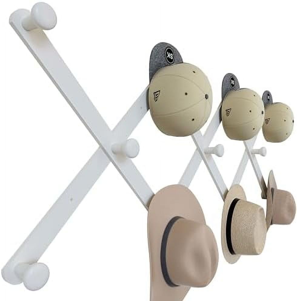 Large Hat Rack Large Hat Rack for Wall, Wooden Accordion Wall Hanger, Modern ...