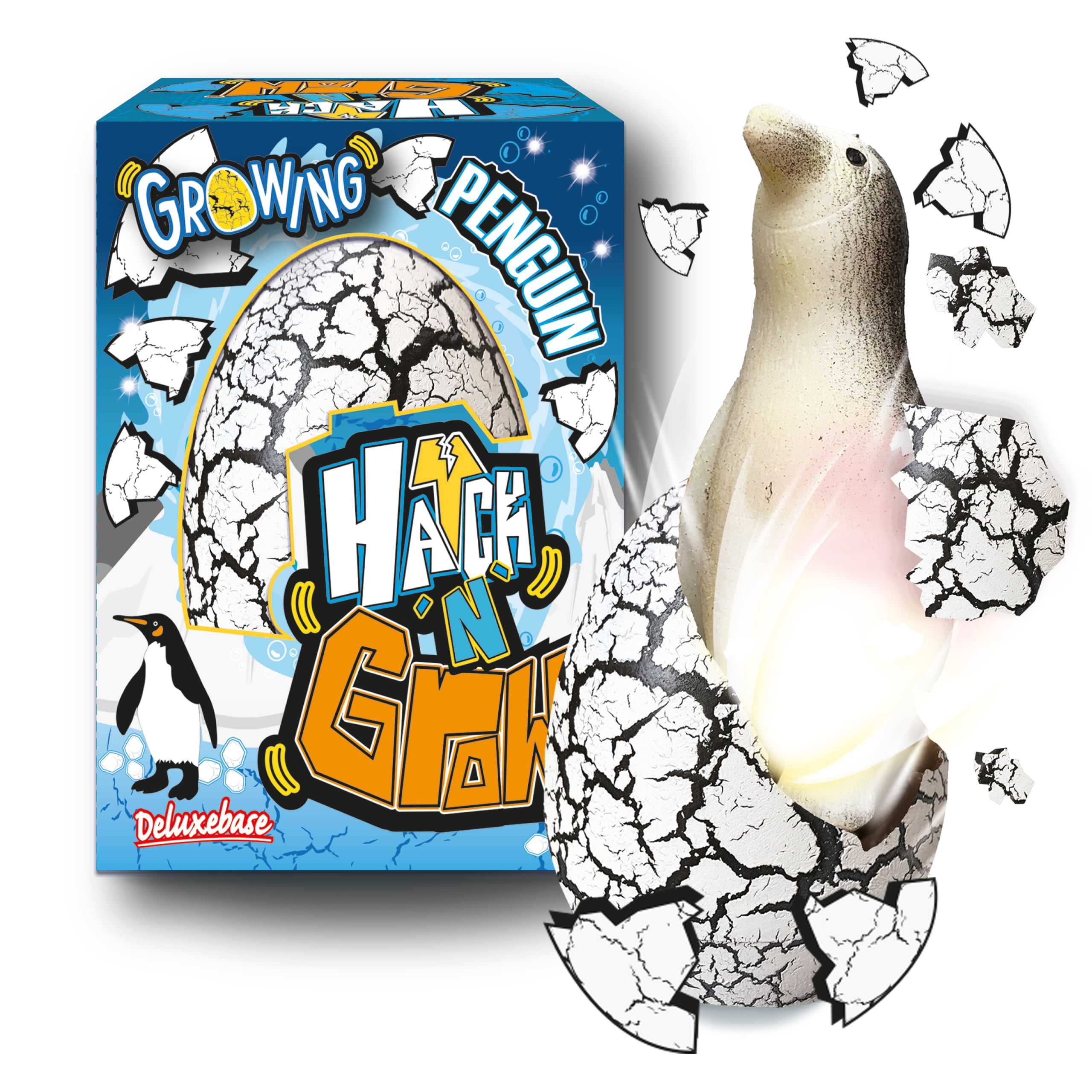 Large Hatch 'N' Grow Penguin from Deluxebase. 4.3" Hatching Egg with