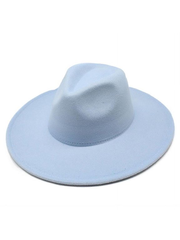 Large Hats for Women Top Hat Brim 9.5cm Water Drop Cap Solid Color Western Stage Performance Jazz Caps4pcs